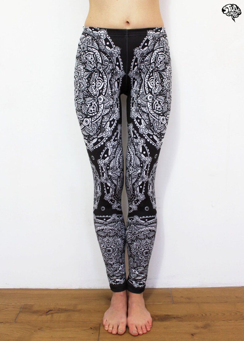 psychodelic clothes mandala leggings joga leggings