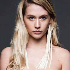 latex Hebe Fringe Earrings