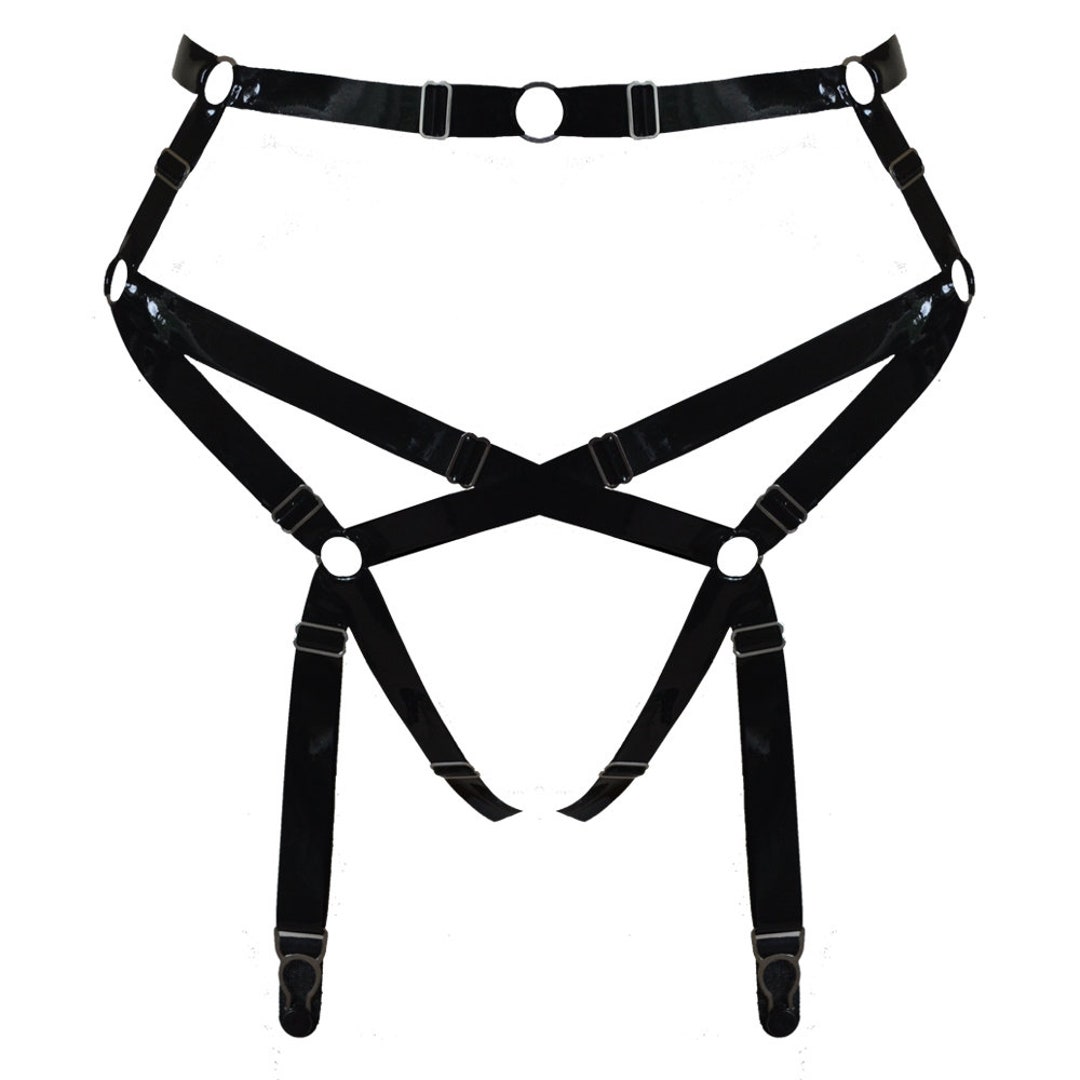 Latex Baubo Suspender Black - Etsy