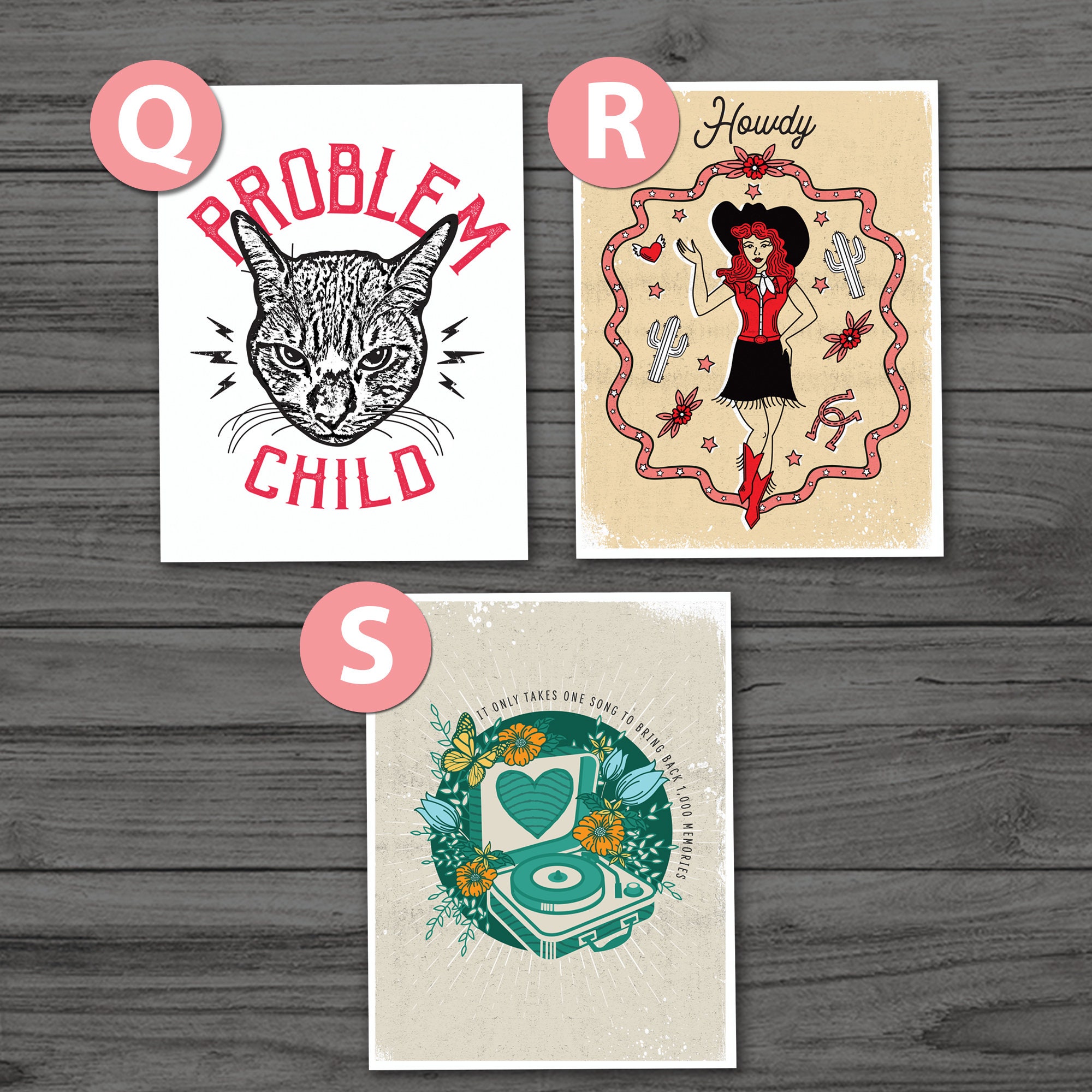 Mix &amp; Match Note Cards Choose Your Card Designs Assorted - Etsy