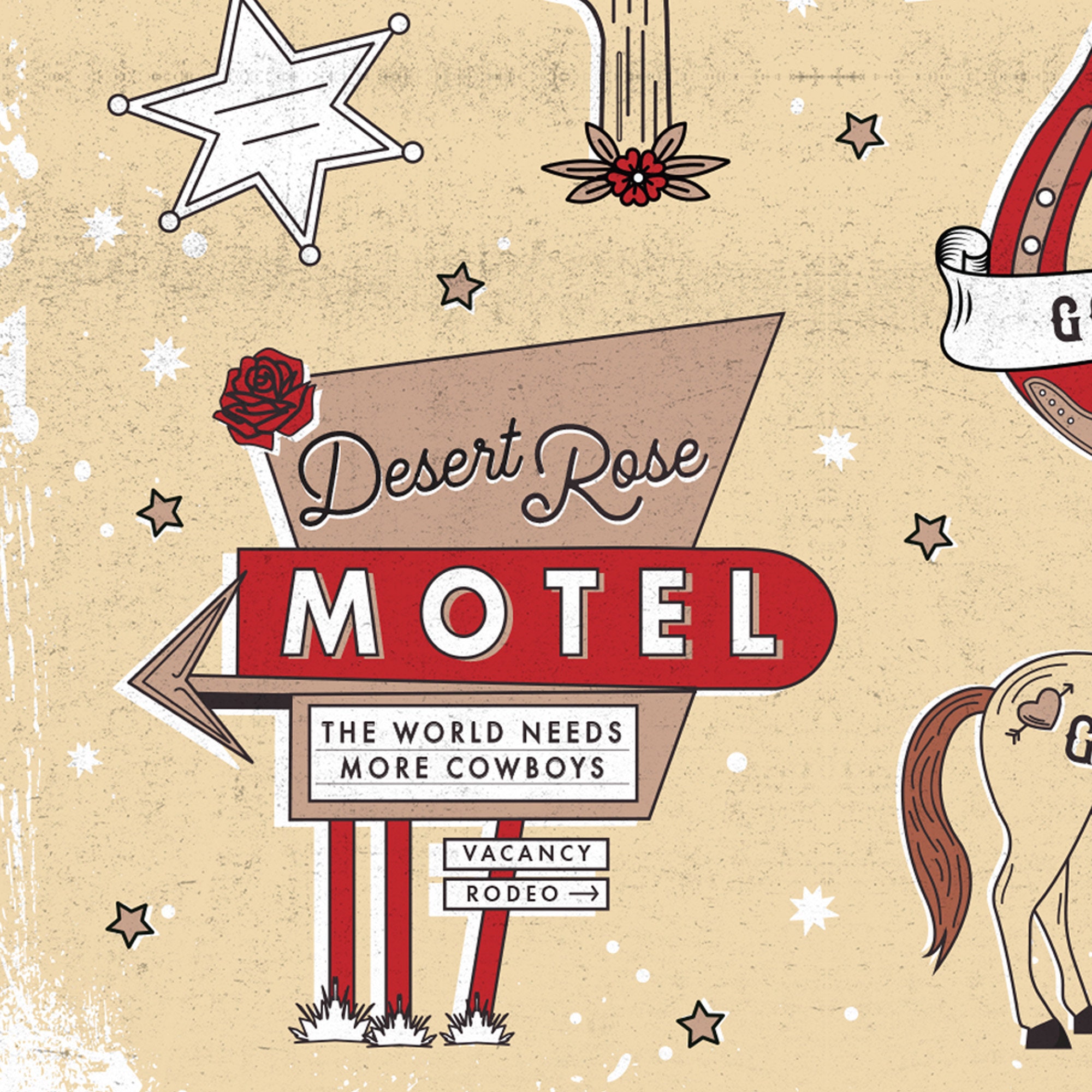 Western Cowboy Art Print Rustic Artwork Country Decor - Etsy