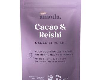 Cacao and Reishi - A Reishi Cacao Latte that calms and lifts your mood with Maca & Matcha (Formerly Matcha Bliss) 85g | 2.99oz