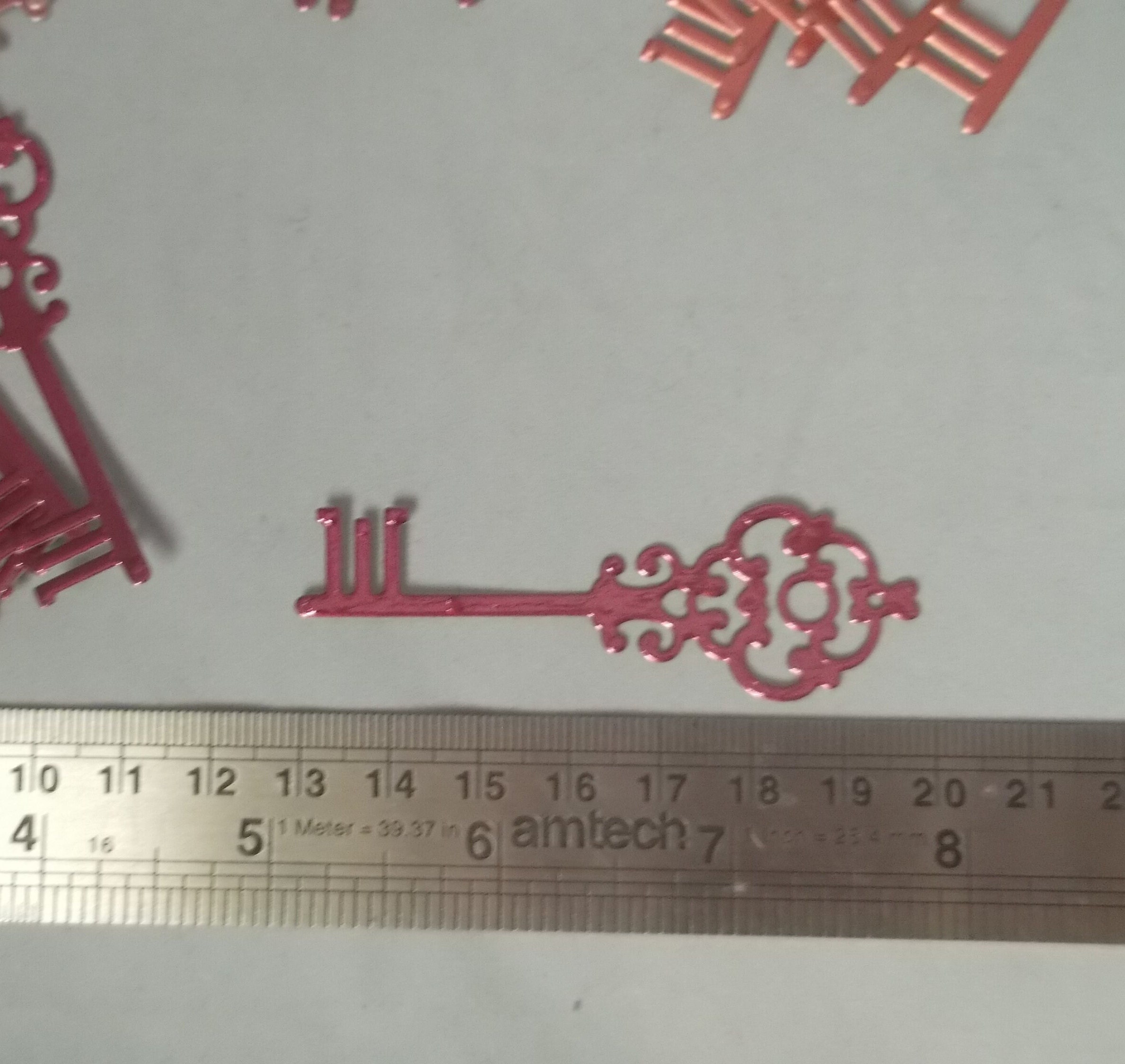 20 Die Cut Keys Key Cut Outs Key Embellishments Key Shapes Etsy