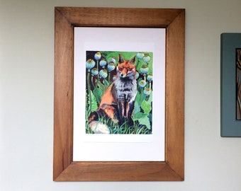 Fox print | Fox painting | Wildlife art | Fox gift | Wall art | Interior decoration | Animal print