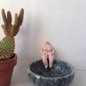 Naked Lady Figurines Body Positivity Gifts Feminist Gift Free The Nipple Unique Gift Clay Figurine Female Empowerment Gift image 5