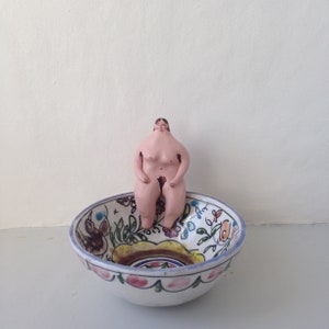 Naked Lady Figurines Body Positivity Gifts Feminist Gift Free The Nipple Unique Gift Clay Figurine Female Empowerment Gift image 3