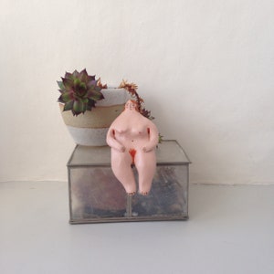 Naked Lady Figurines Body Positivity Gifts Feminist Gift Free The Nipple Unique Gift Clay Figurine Female Empowerment Gift image 4