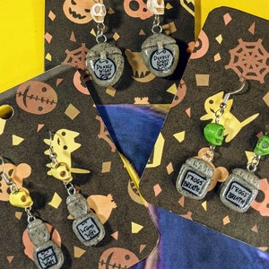 Pendientes colgantes de arcilla Fanmade NBC Sally&#39;s Jars