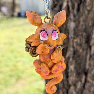 Dragonpal Tangerine Cutie! Orange clay dragon charm
