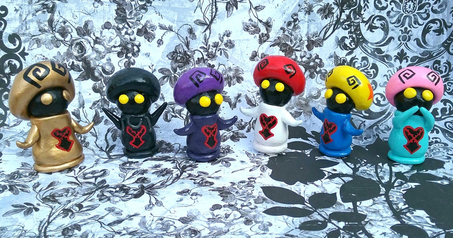 Kingdom Hearts Mushroom Heartless Figures. Rare Etsy