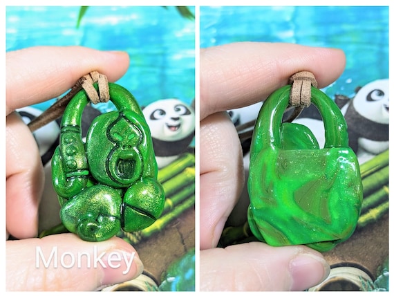Kung Fu Chi- Kai's Jade Chi Amulet Necklaces. Clay Jade Character