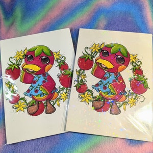 Art Print- Tomato Duck/Inspired Art Print