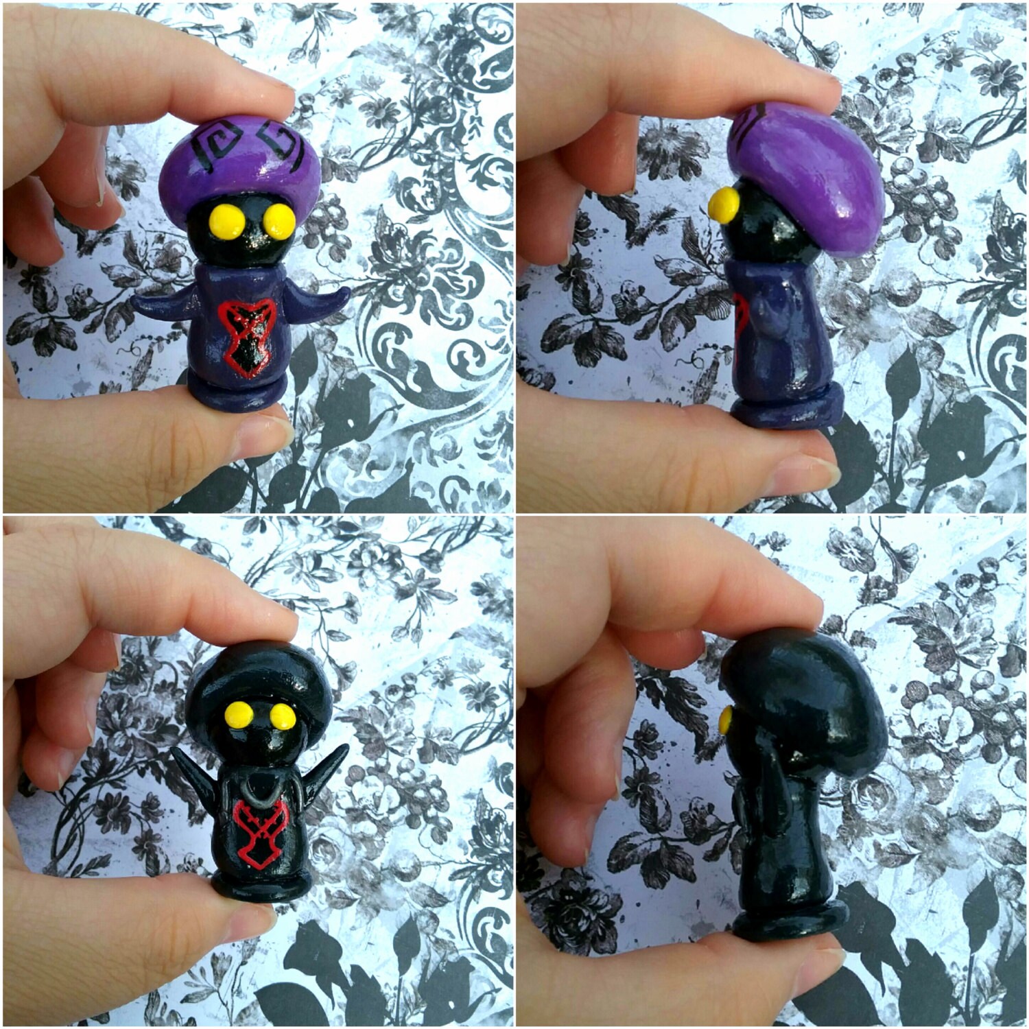 Kingdom Hearts Mushroom Heartless Figures. Rare Etsy