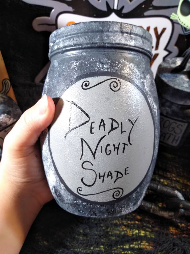 Nightmare before Christmas jars Jar Sets Full Size Etsy