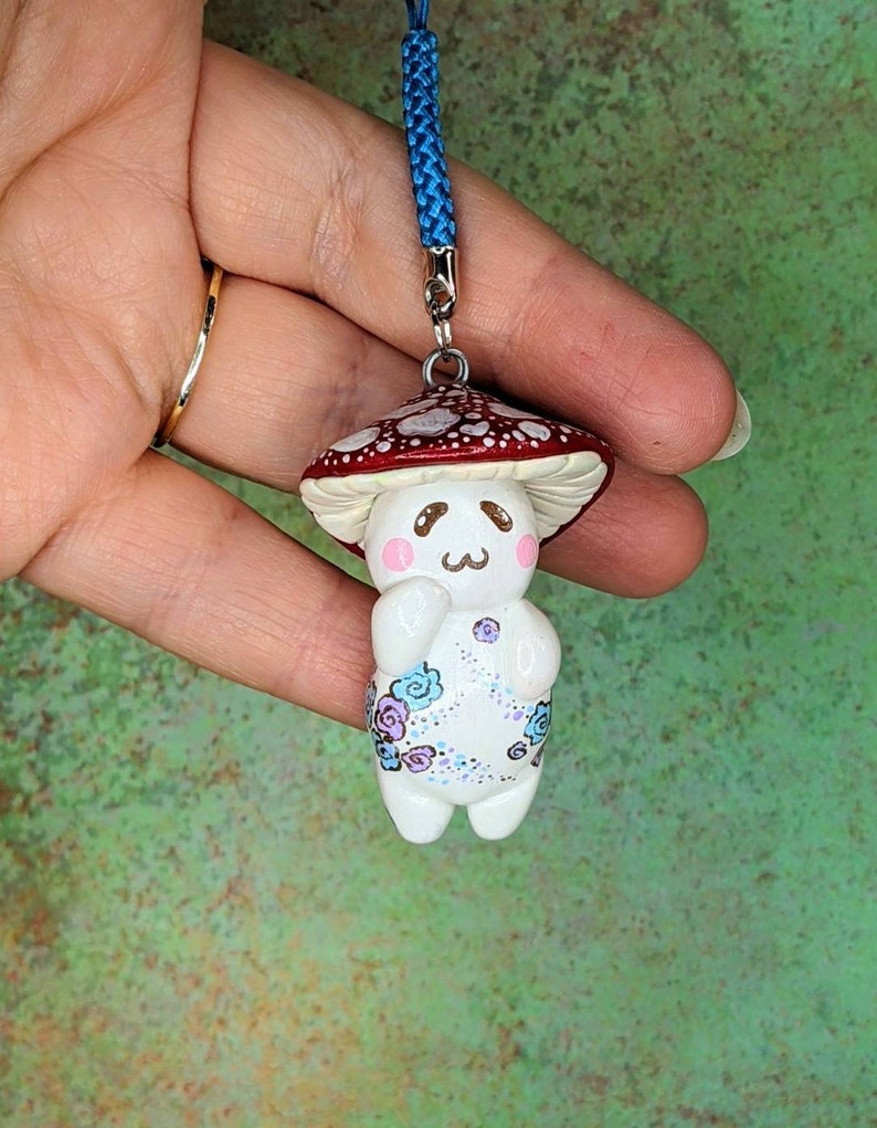 Carnation Mush Baby Cute hand painted humanoid mushroom