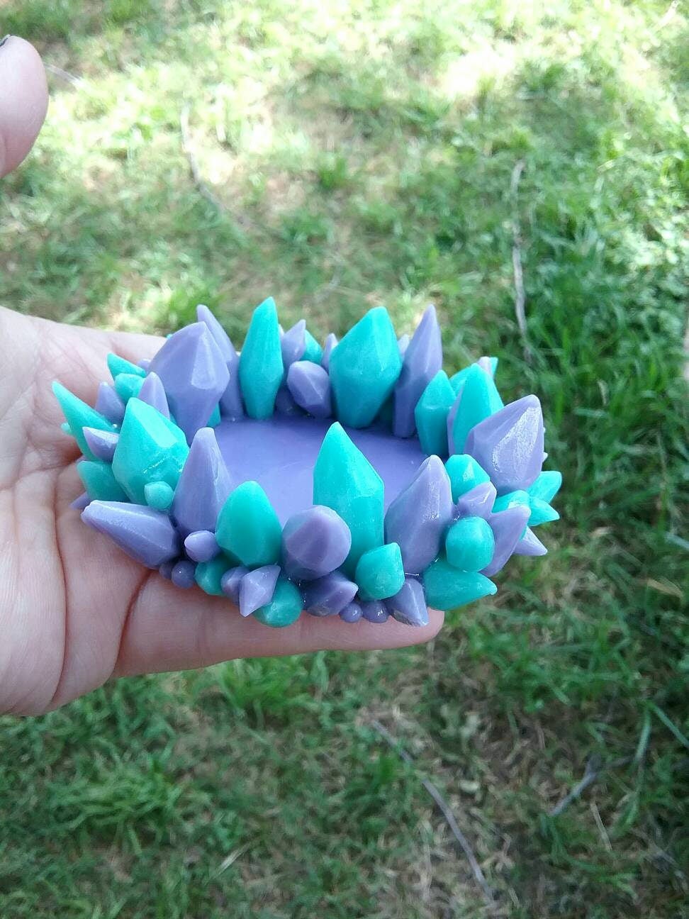 Crystal Holder/ Figurine Stand/ Jewelry Holder/ Candle Holder Etsy