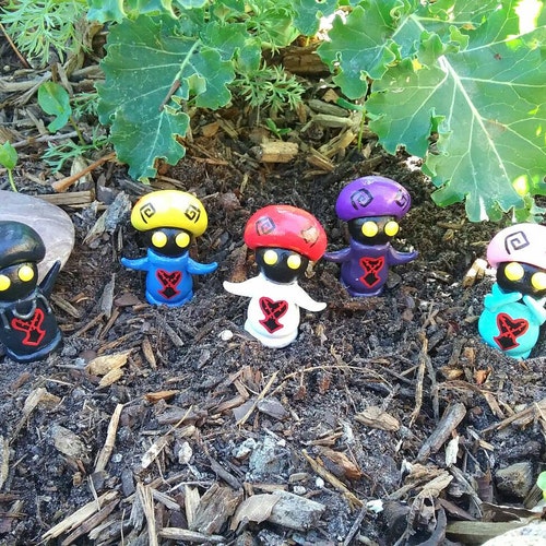 Kingdom Hearts Mushroom Heartless Figures. Rare Etsy