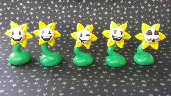 Flowey The Flower Figurines Undertale Figure Etsy