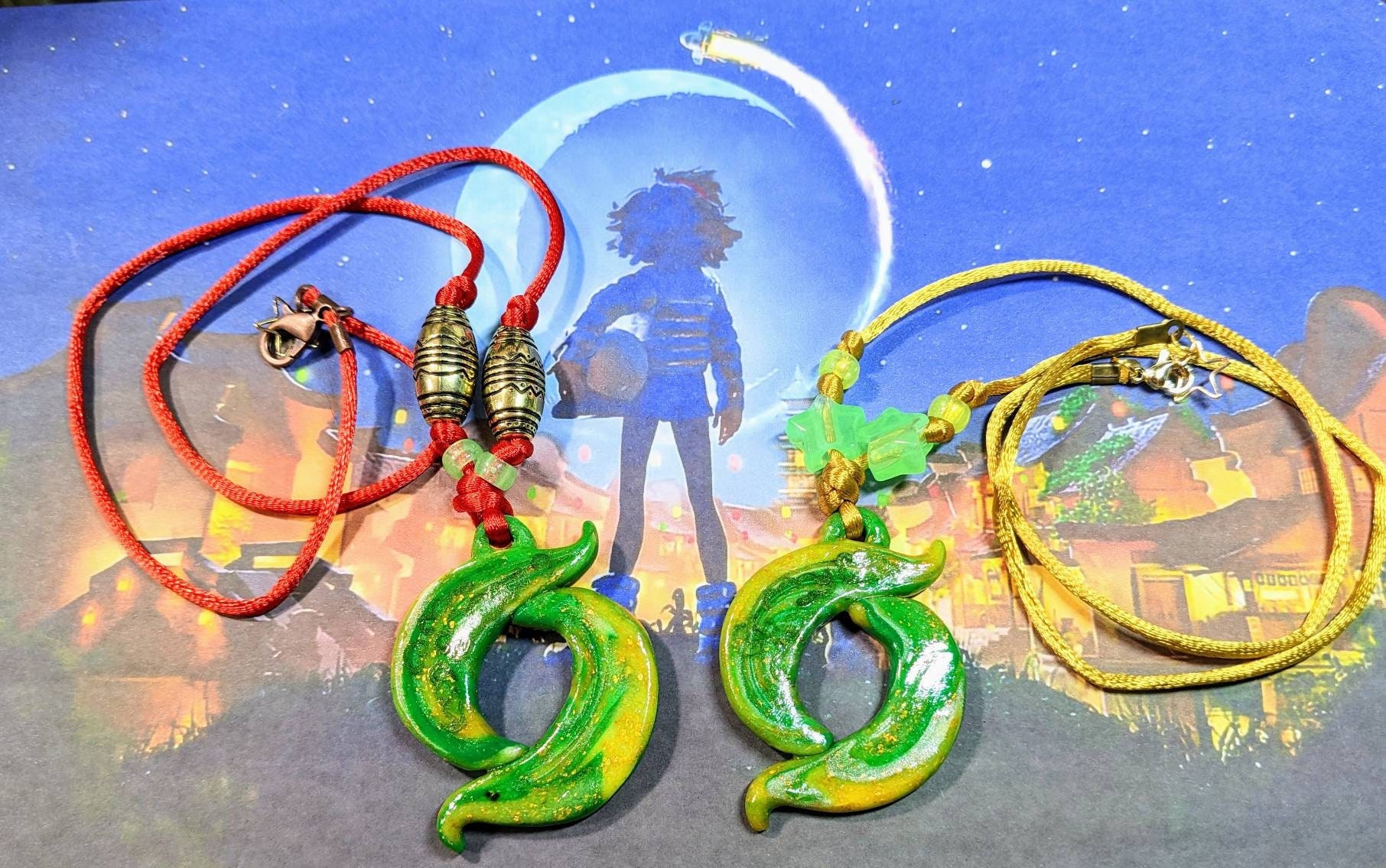 Over the moon jade necklace deals
