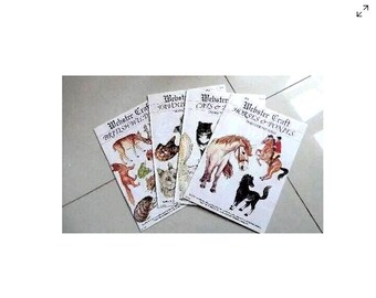 Vintage Iron On Embroidery Transfers: Wildlife, Horses, Cats, Dogs