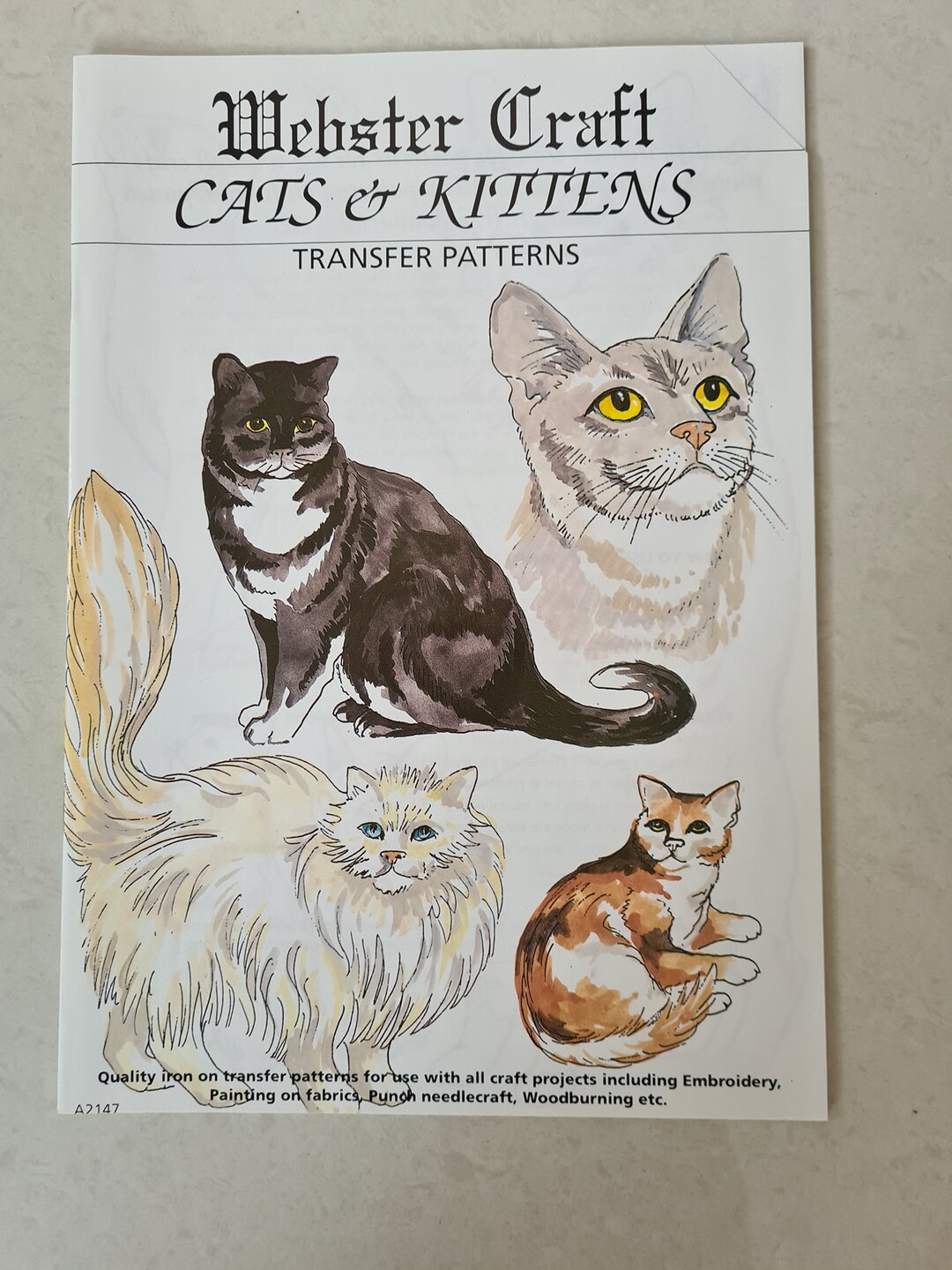 ster Craft Book Assorted Iron 0n Embroidery Transfers Books 12 Pages