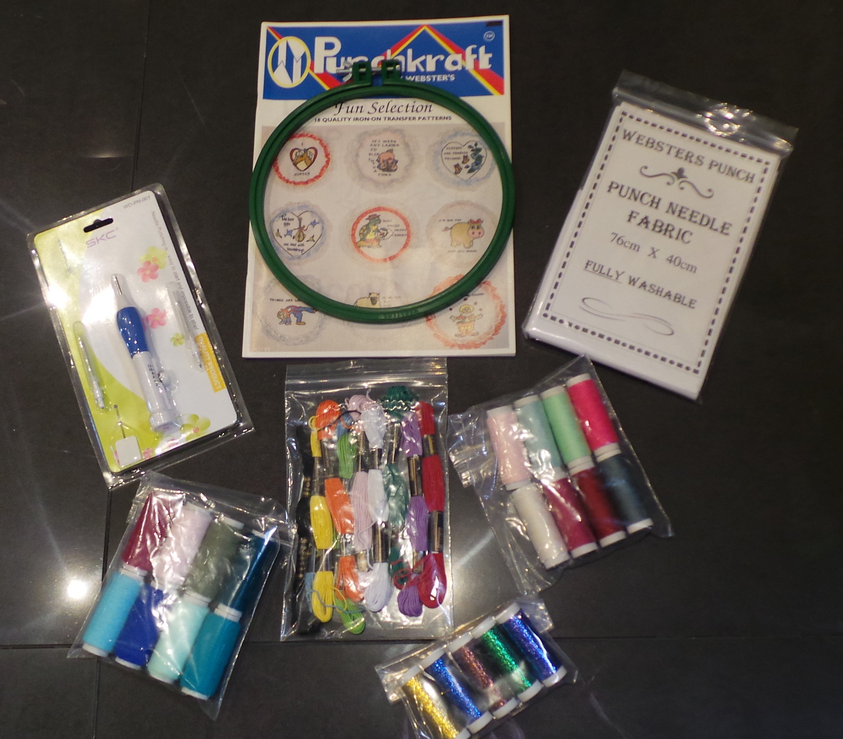 Punch Needle Starter Kit With 3 Interchangeable Needles by Etsy UK