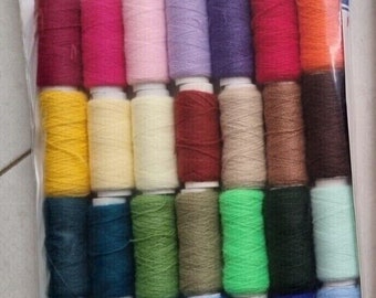 Punch Needle Embroidery Acrylic Yarn 30 Pack British Made by Webster Craft