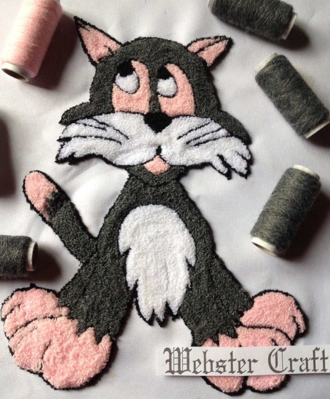 Punch Needle Cat Kit with Yarns and Fabric no Punch needle Etsy