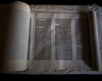 Sefer Torah Scroll from Jerusalem, Israel (Custom-made, Sephardic)