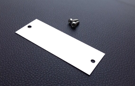 1953 - 1963 Blank Glossy Chevrolet, Chevy Plate ID Tag, Data
