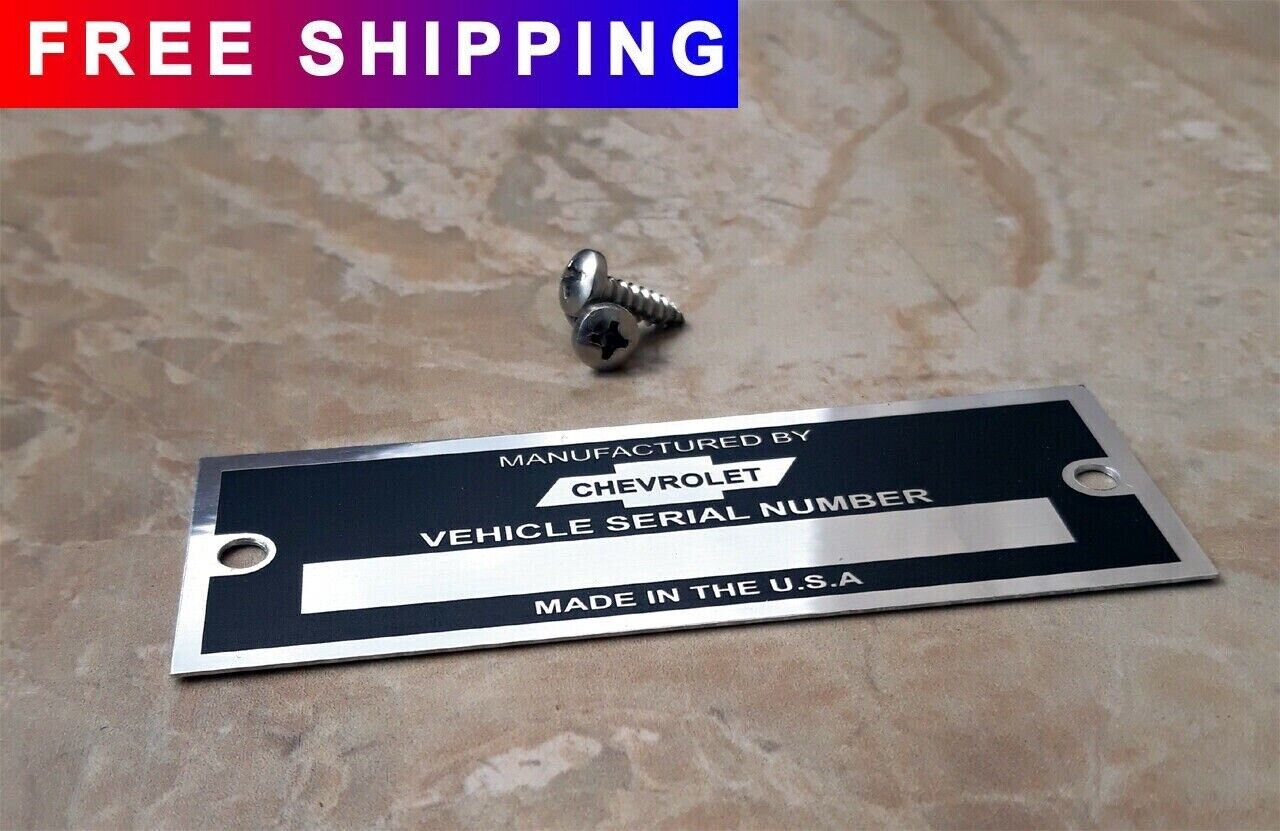 マイセン　Annual Plate 2012 1953 - 1963 Blank Glossy Chevrolet, Chevy Plate ID Tag, Data