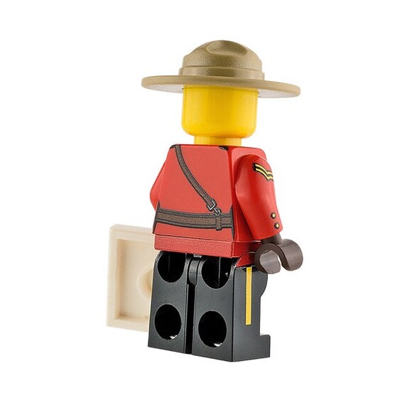 Building Toys Minifigures Canadian Mountie Made With REAL LEGO