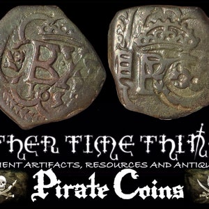 Spanish pírate cob Coín of Philip IV, pírate Coin, pírate treasure, pírate, Coin, ancient Coin, maravedi, resello, Felipe Iv, Felipe III,