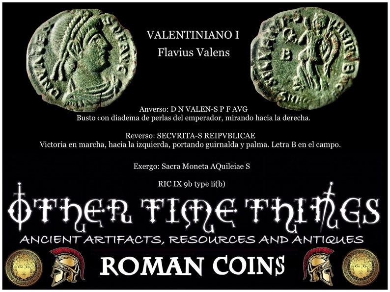 Centenional of Flavius Valens, Roman Coín, ae Roman Coín, Coín, antique Coín, old Coín, Roman coin, image 2