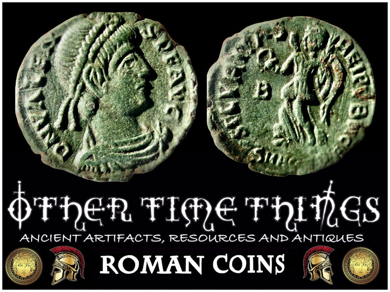 Centenional of Flavius Valens, Roman Coín, ae Roman Coín, Coín, antique Coín, old Coín, Roman coin, image 1