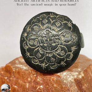 Jesuit ring with the initials IHS cross and nails, medieval ring, Cristian ring, religious ring, ancient ring, Antique ring, IHS, jesuit