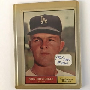 1961 Topps Don Drysdale Baseball Card #260