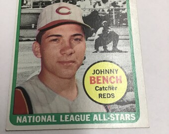 Johnny Bench Card Etsy