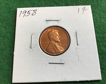 1958 Lincoln Cent coin no 6030