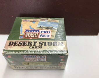 1991 Desert Storm Iraq War Military Trading Cards Pro Set Factory Sealed