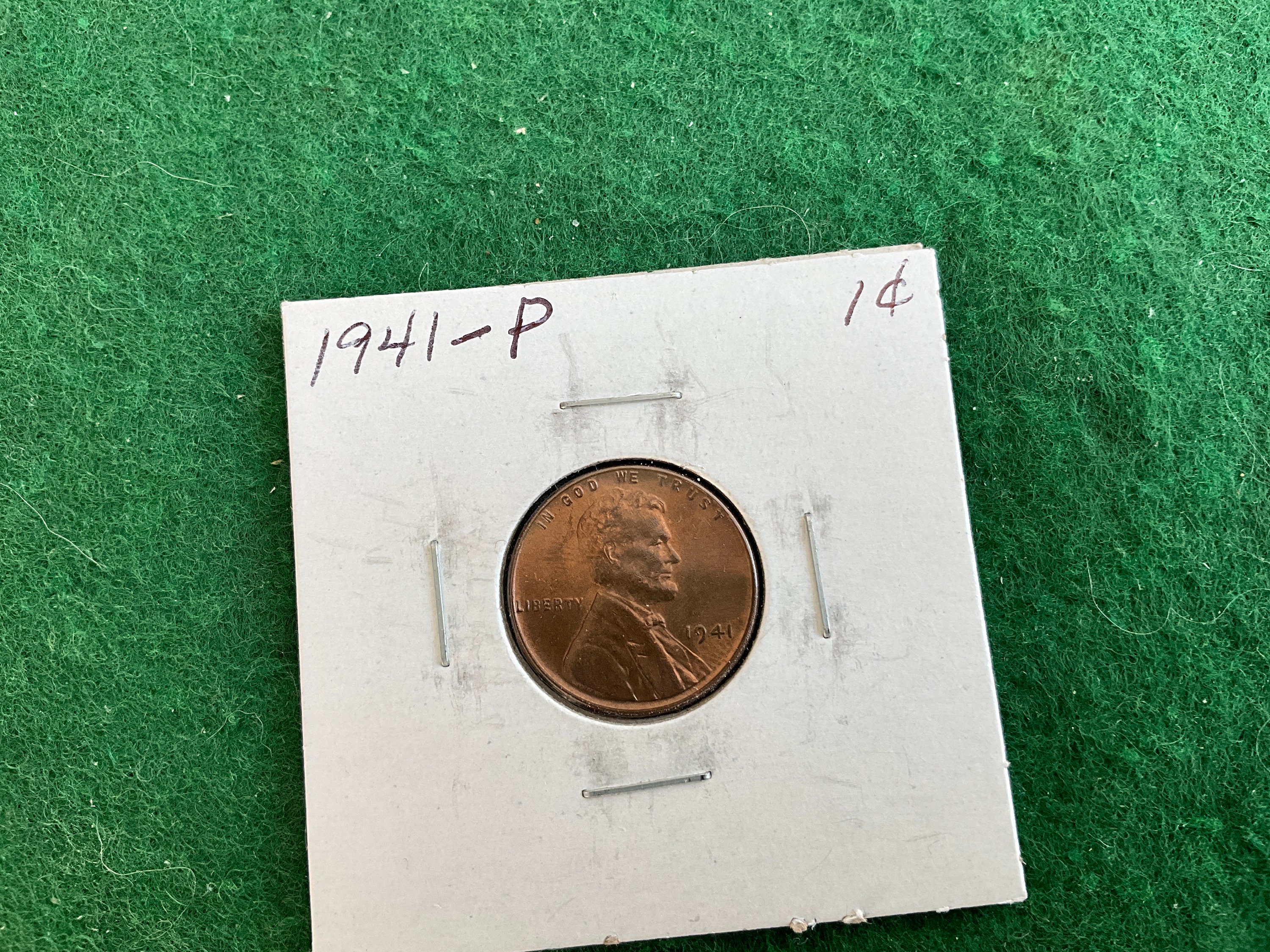 1941-P - Lincoln Wheat Cent Penny - Coin No 14708 - in a Protective 2x2 -  Etsy