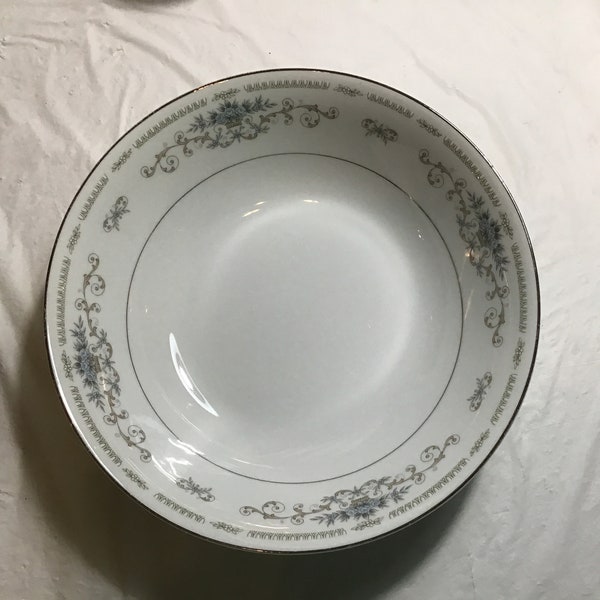 Circa 1980 - Now Discontinued Pattern “Diane” By Fine Porcelain China of Japan - 9-1/8” Diameter Serving Bowl