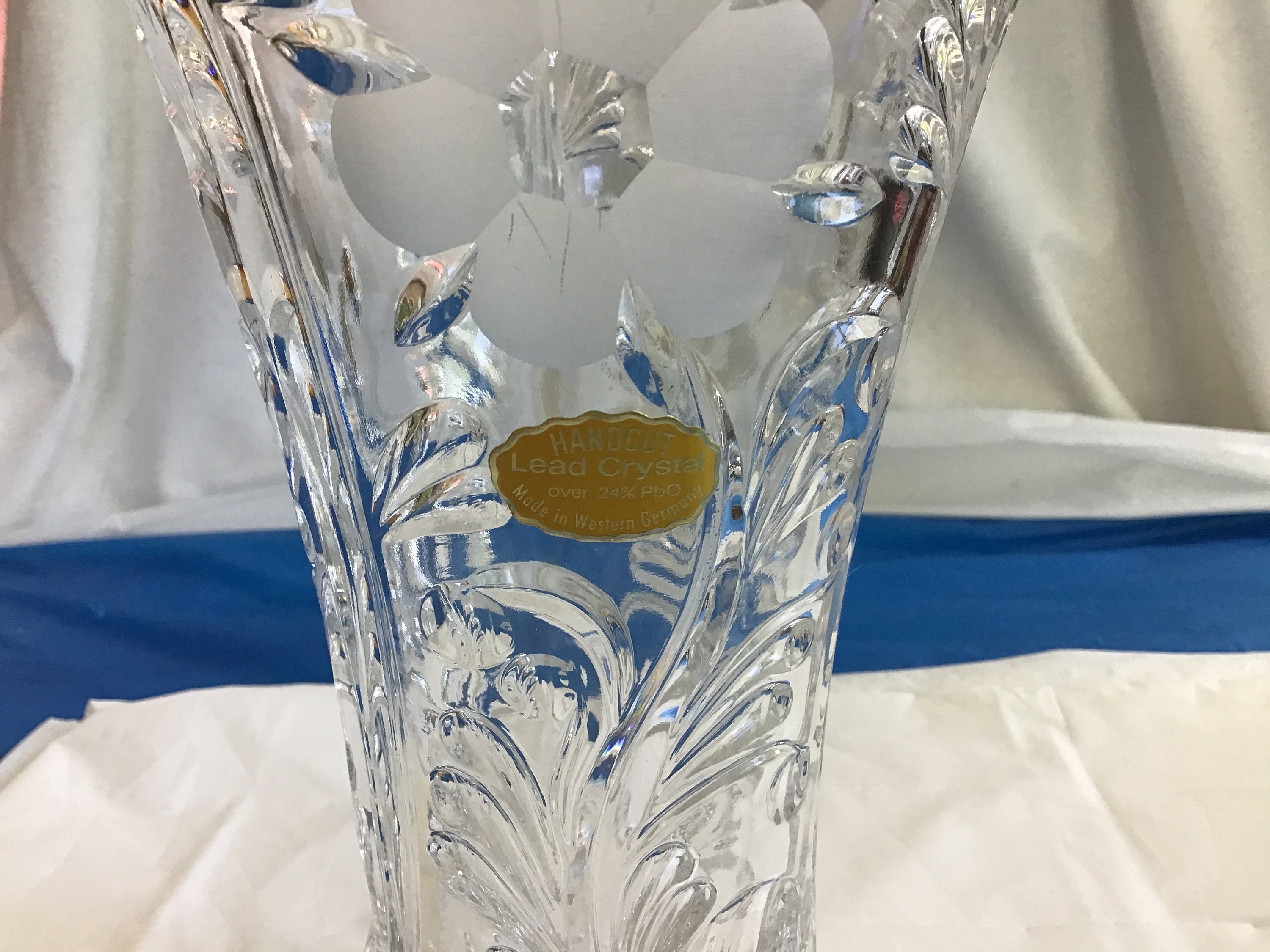 Lead crystal vase deals