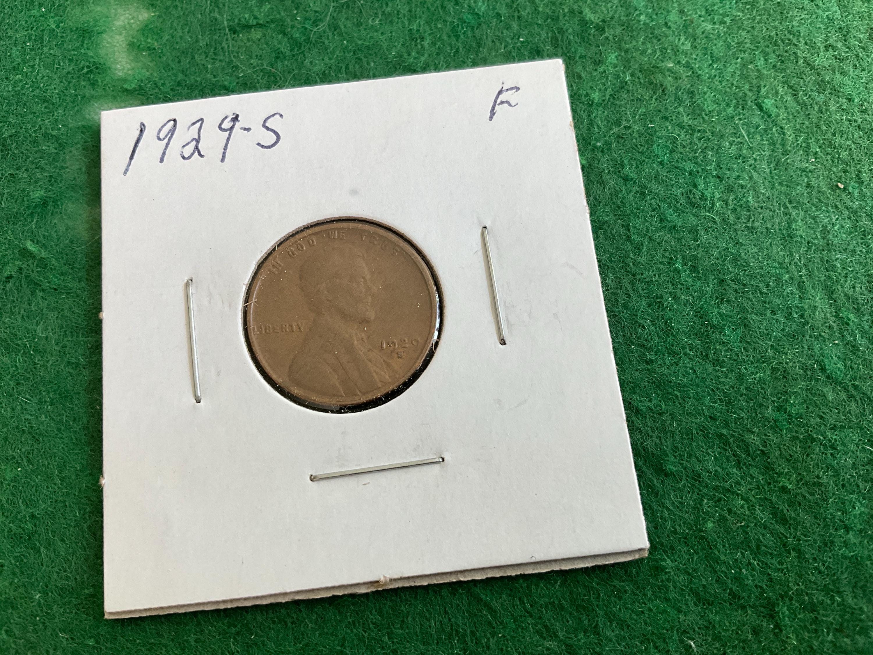 1929-S - Lincoln Wheat Cent Penny - Coin No 17920 - in a
