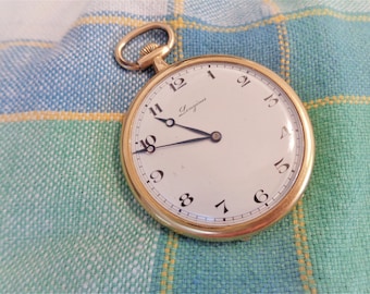 1919 Antique 18K Longines Pocket Watch ~ A