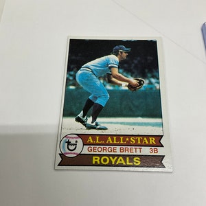 Original vintage Topps Baseball, George Brett, AL All Star, Card No 330, Kansas City Royals, Sports cards, trading cards, 005