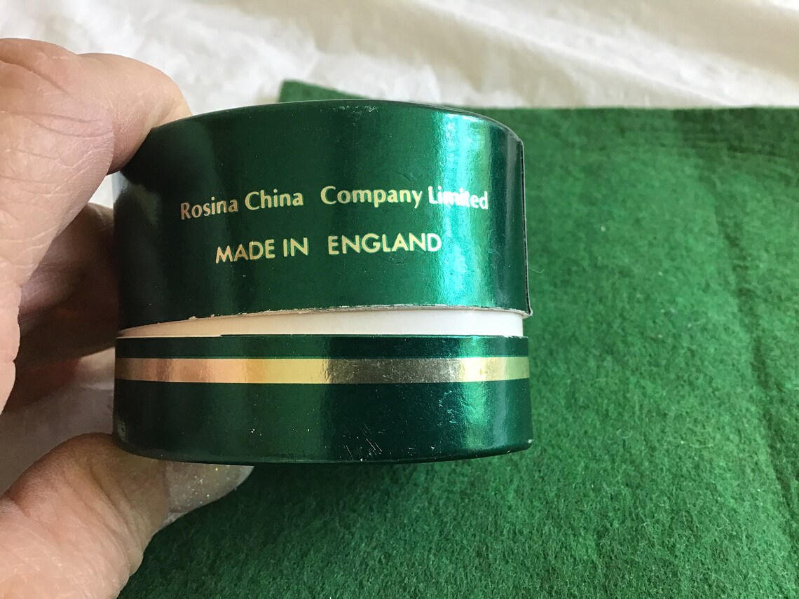 Queens Fine Bone China Christmas 1980 Thimble In Original Etsy