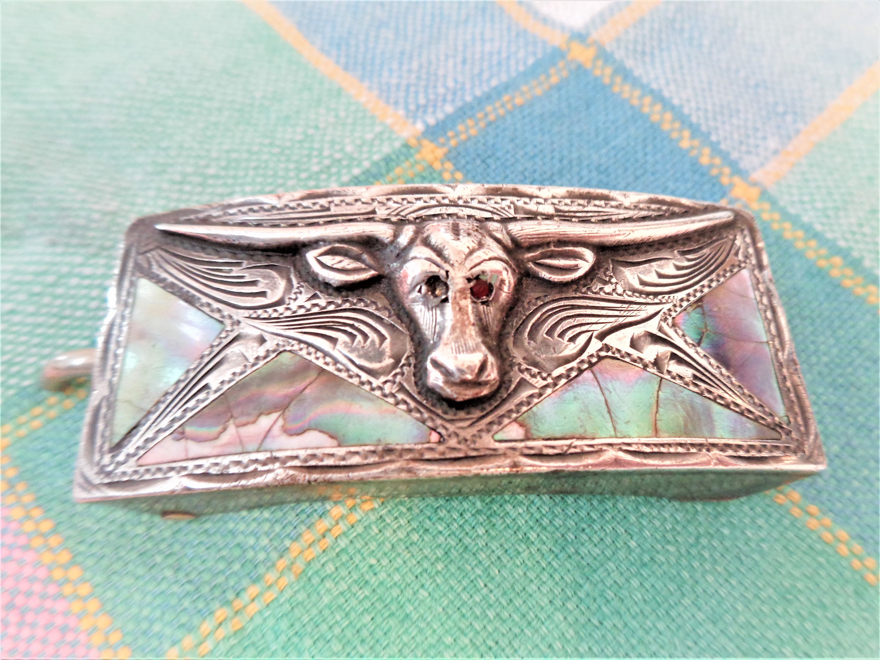 Boucle De Ceinture Vintage Argent Sterling 925 – Fer à Cheval – Mexique