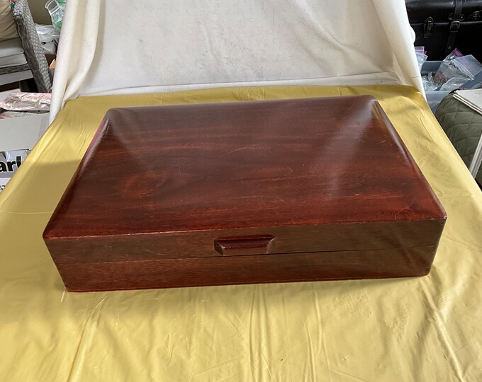 Nakens Tarnish Proof Silverware Chest 15.75W X 3.25T X 11.5D Holds a