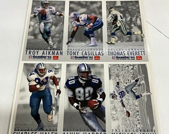 mcdonald's limited edition 1993 gameday collector cards 2) 1993 McDonald's Limited Edition NFL GameDay Collector Cards Sheets